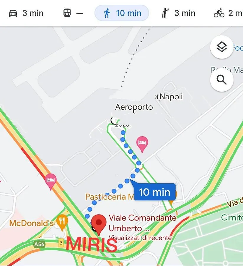 Miris Apartment Fast Naples Airport 5 Minute Walk Self Check In 0*,  Olaszország